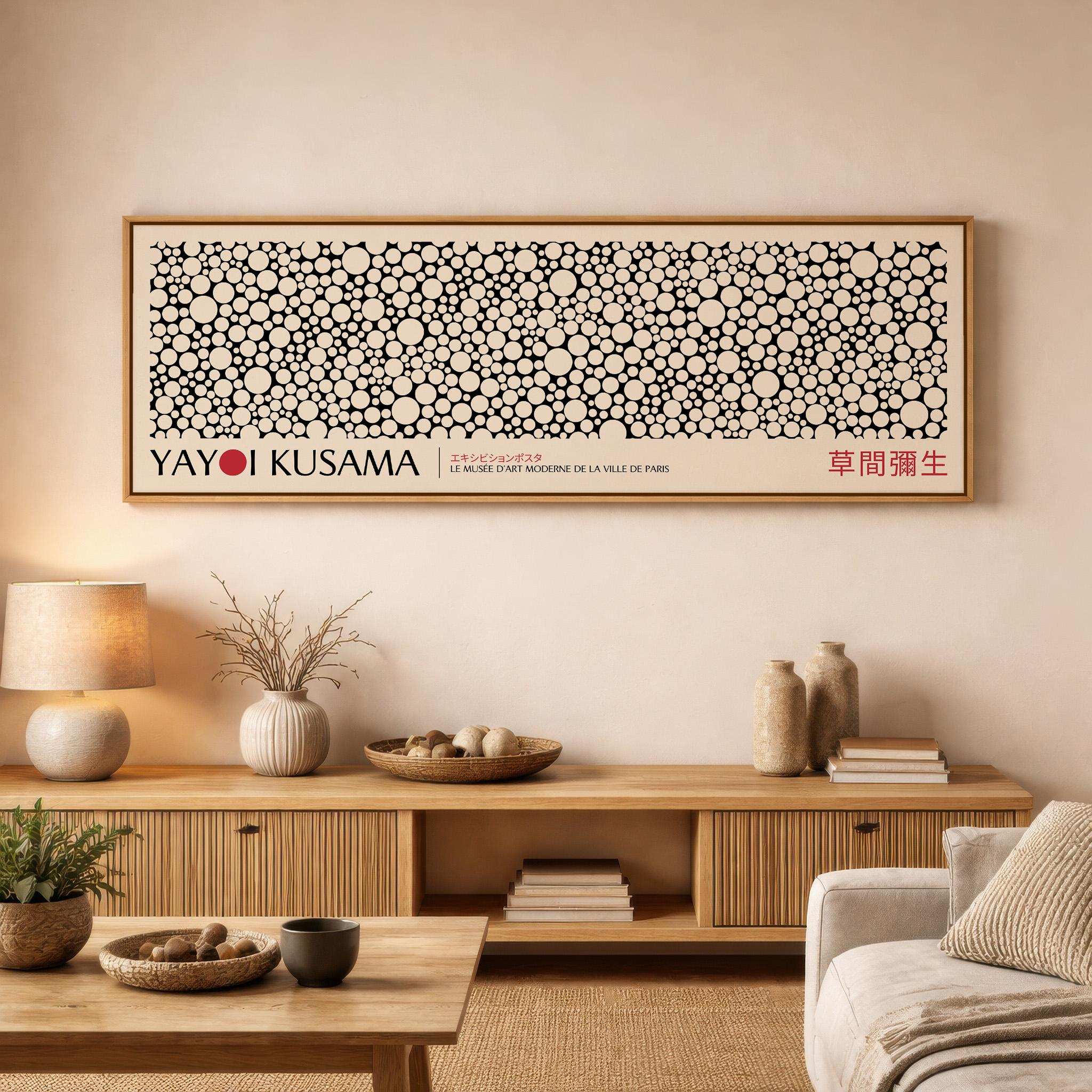 Japanese Lifestyle Gifts - Large Japanese Yayoi Kusama Abstract Poster