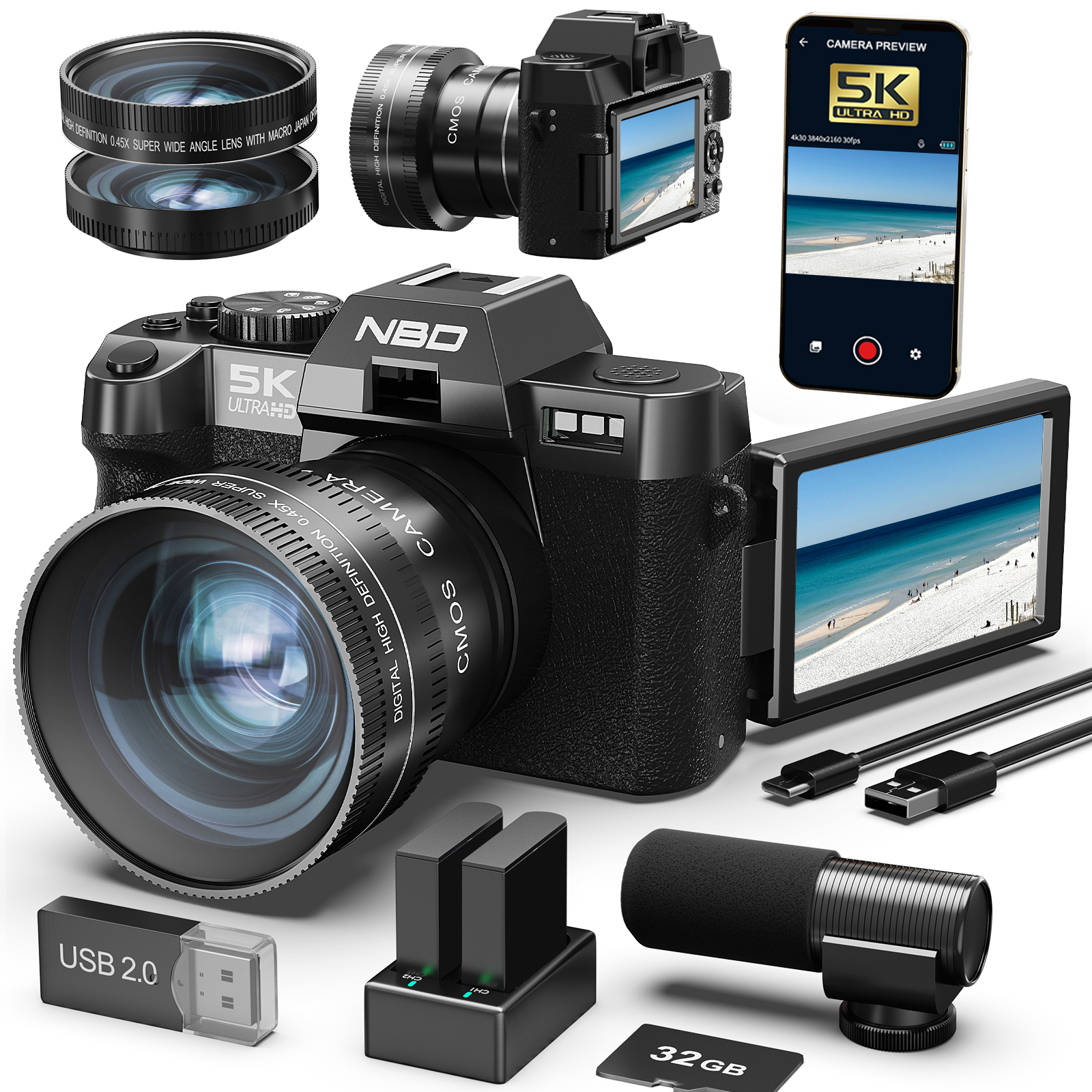 NBD Digital Cameras 5K&48MP Ph - огляд і ціна Japanese Lifestyle Gifts
