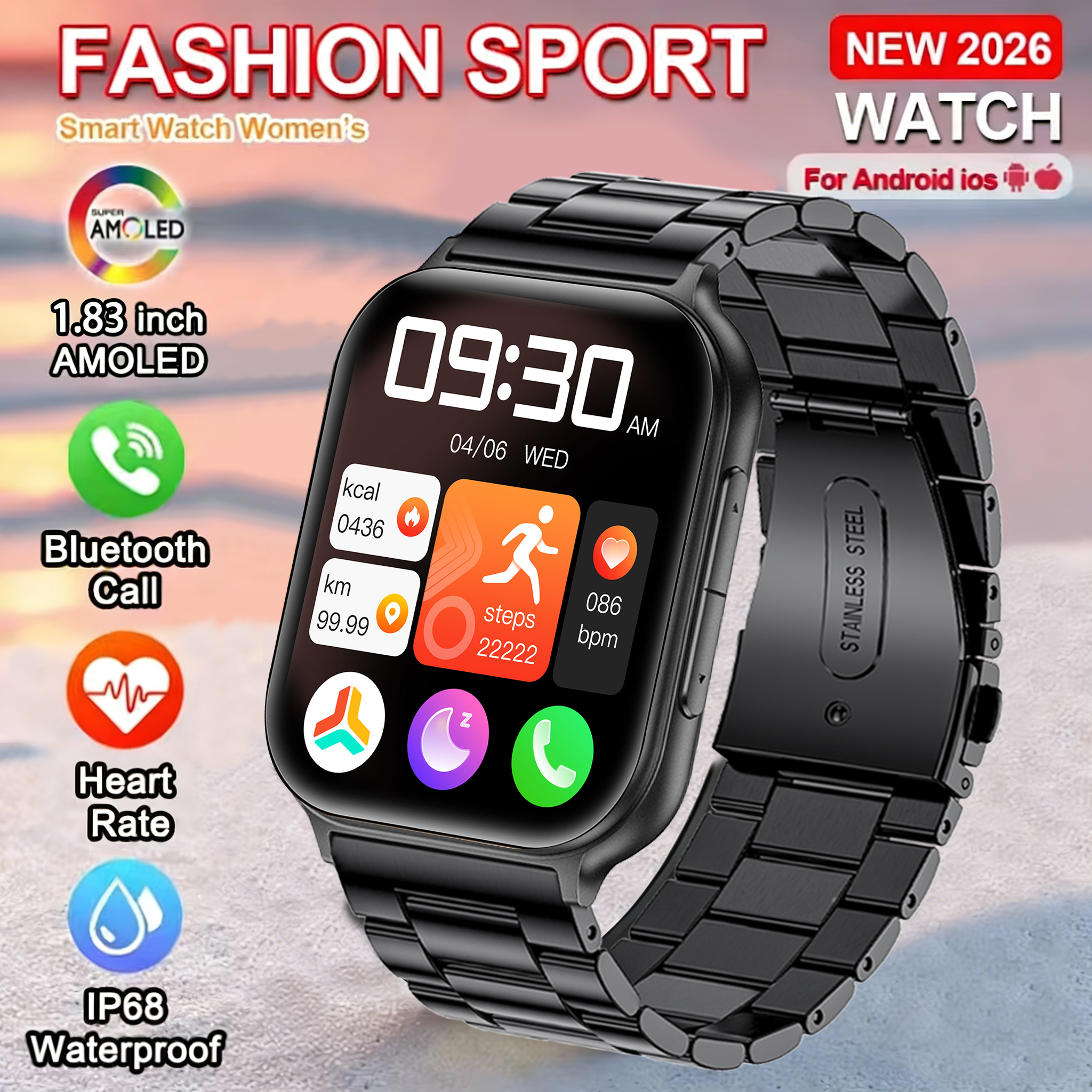 2026 New Style 1.83'' Smart Wa - огляд і ціна Japanese Man Lifestyle