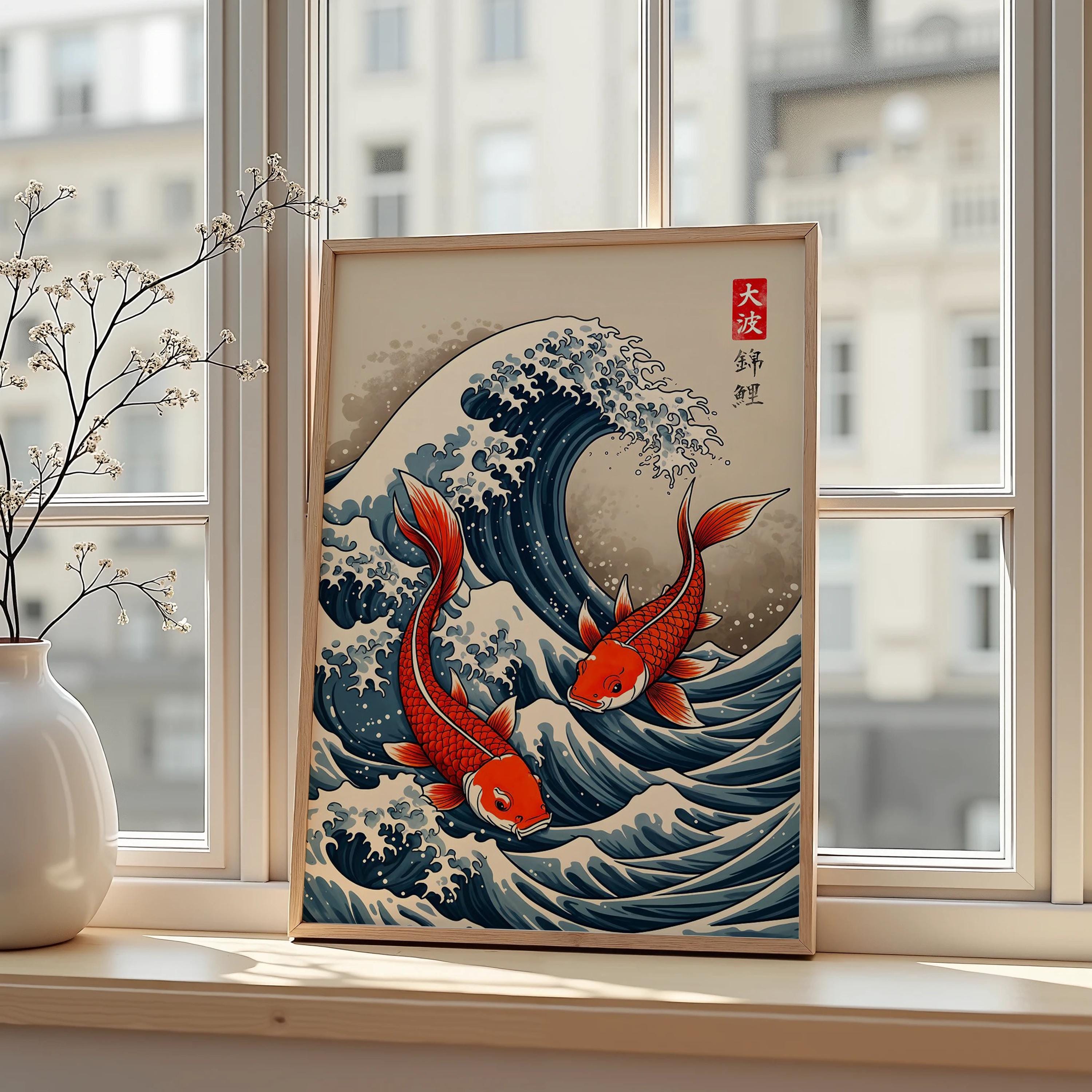 Japanese Red Koi Fish Canvas P - огляд і ціна Japanese Lifestyle Gifts