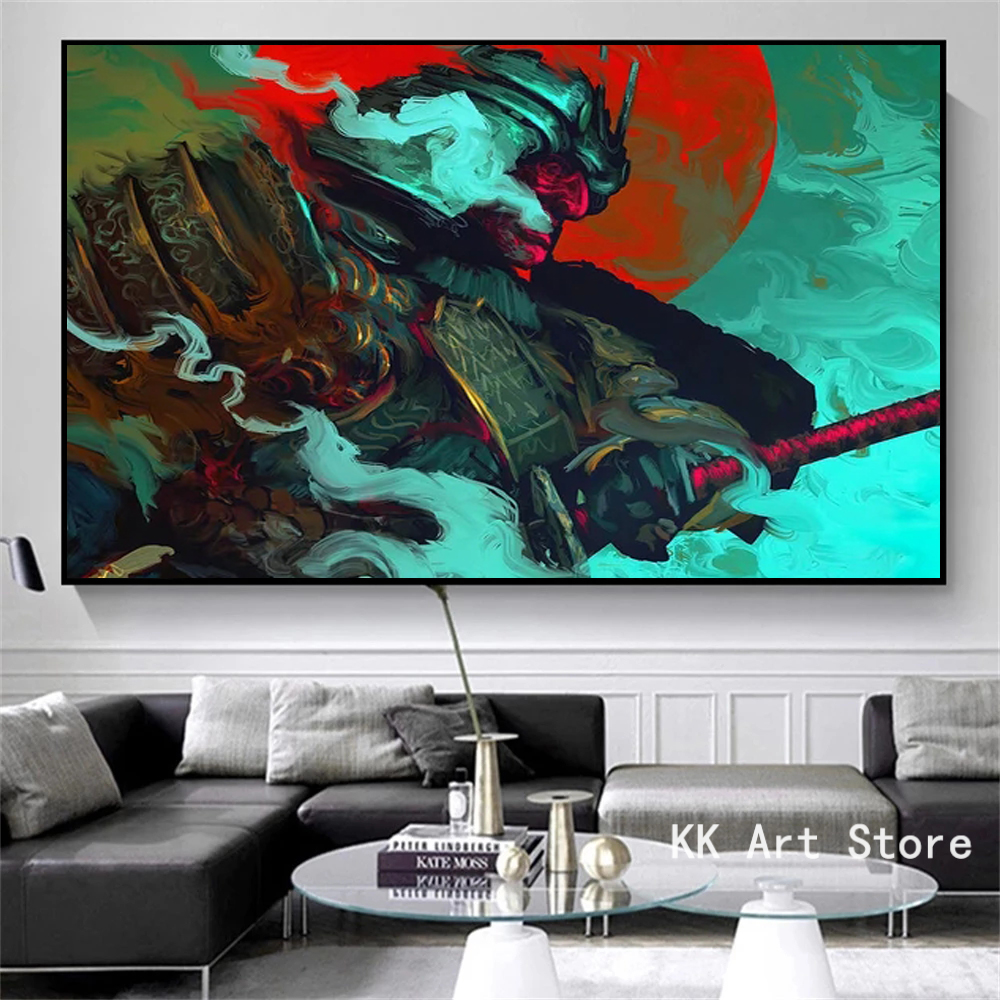 Japanese Samurai Canvas Painti - огляд і ціна Japanese Lifestyle Gifts